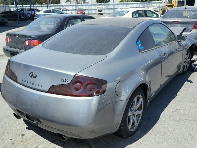 JNKCV54E86M709728 - 2006 INFINITI G35 SILVER photo 4