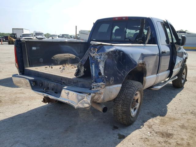3D7KU28C44G217792 - 2004 DODGE RAM 2500 S BLUE photo 4
