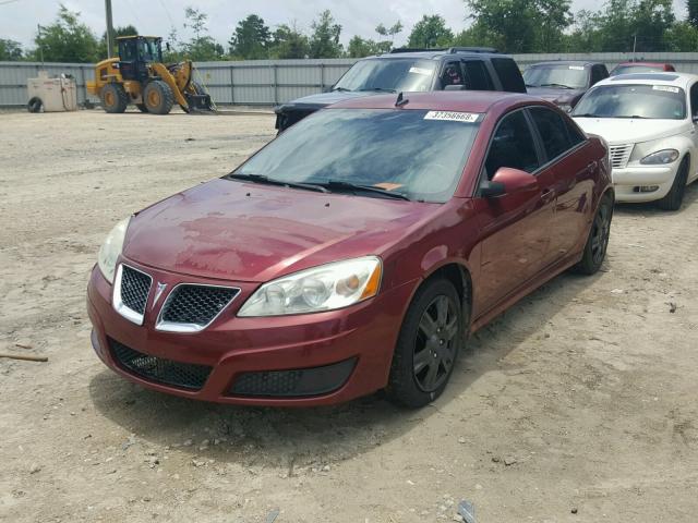 1G2ZA5E06A4136657 - 2010 PONTIAC G6 MAROON photo 2