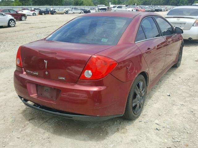 1G2ZA5E06A4136657 - 2010 PONTIAC G6 MAROON photo 4