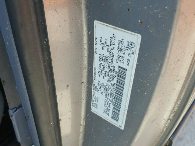 JT4UN24D7V0042796 - 1997 TOYOTA T100 XTRAC GRAY photo 10