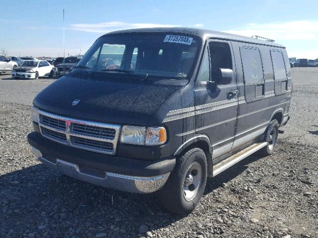 2B7HB21X7VK540813 - 1997 DODGE RAM VAN B2 BLACK photo 2