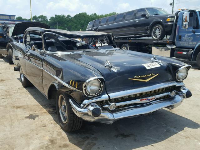 VB57A128227 - 1957 CHEVROLET BEL AIR BLACK photo 1