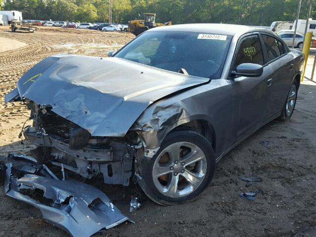 2B3CL3CG2BH537645 - 2011 DODGE CHARGER GRAY photo 2