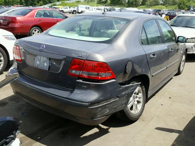 YS3FD49Y571143120 - 2007 SAAB 9-3 2.0T GRAY photo 4