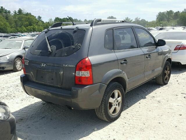 KM8JM12B57U633377 - 2007 HYUNDAI TUCSON GLS GRAY photo 4