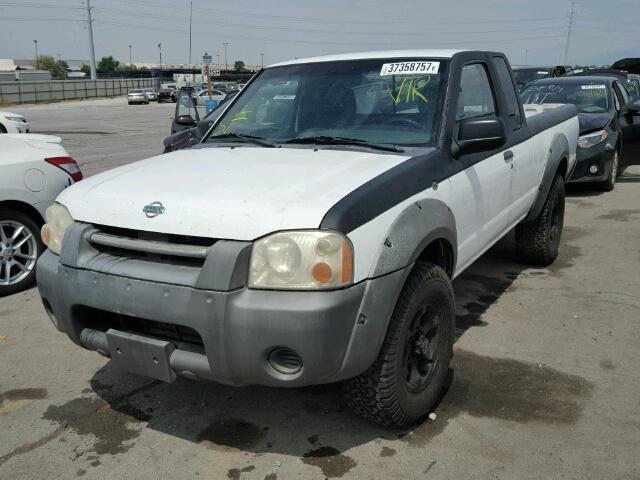 1N6ED26Y01C315557 - 2001 NISSAN FRONTIER K WHITE photo 2