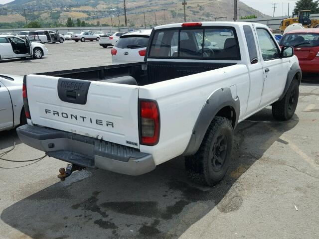 1N6ED26Y01C315557 - 2001 NISSAN FRONTIER K WHITE photo 4