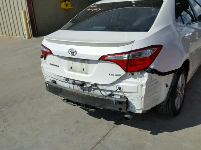 5YFBPRHE4EP054116 - 2014 TOYOTA COROLLA EC WHITE photo 9