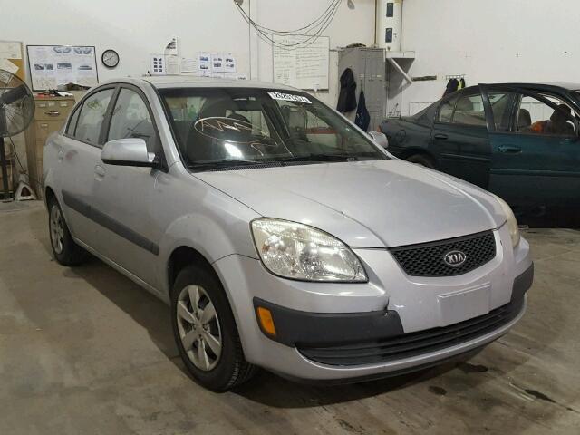 KNADE123786379374 - 2008 KIA RIO BASE SILVER photo 1