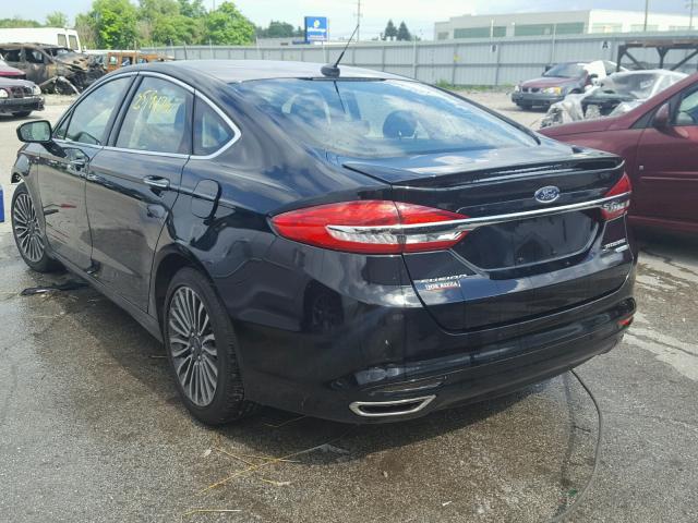 3FA6P0K93HR176110 - 2017 FORD FUSION TIT BLACK photo 3