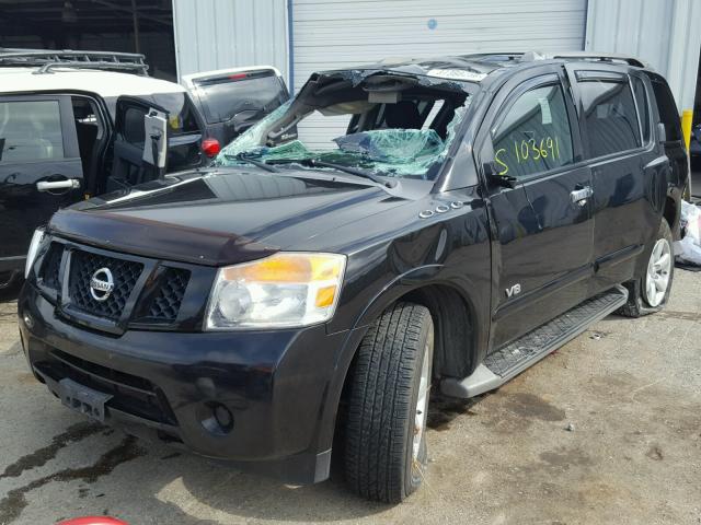 5N1AA08D38N614317 - 2008 NISSAN ARMADA SE BLACK photo 2