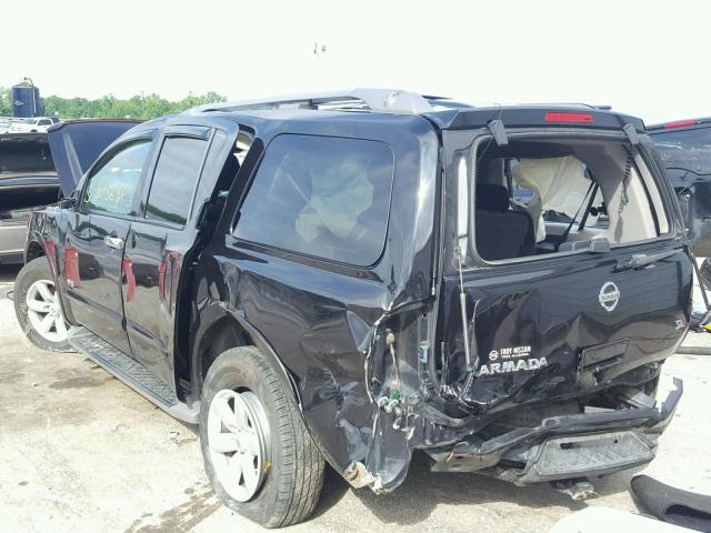 5N1AA08D38N614317 - 2008 NISSAN ARMADA SE BLACK photo 3