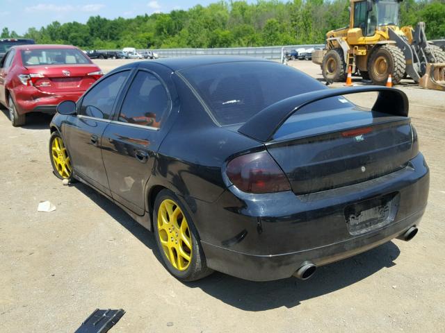 1B3AS66S95D259825 - 2005 DODGE NEON SRT-4 BLACK photo 3