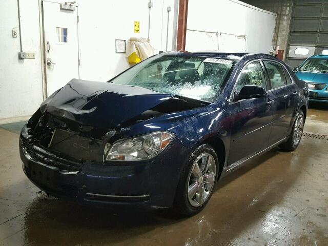 1G1ZD5EB1AF171754 - 2010 CHEVROLET MALIBU 2LT BLUE photo 2