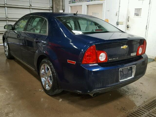 1G1ZD5EB1AF171754 - 2010 CHEVROLET MALIBU 2LT BLUE photo 3