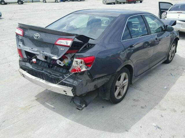 4T1BF1FK6DU216970 - 2013 TOYOTA CAMRY L GRAY photo 4