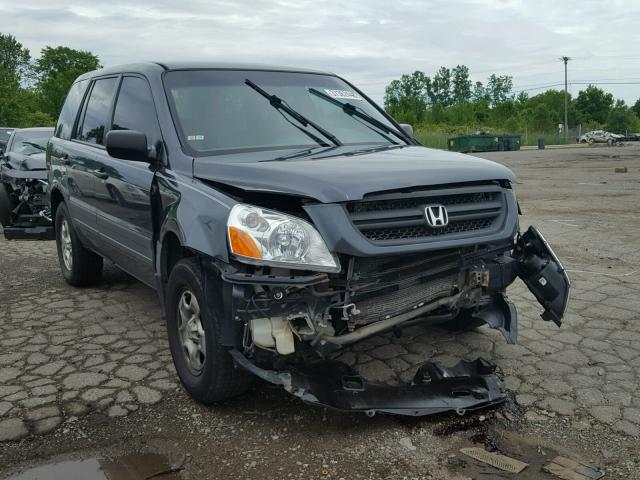 2HKYF18115H502871 - 2005 HONDA PILOT LX GRAY photo 1