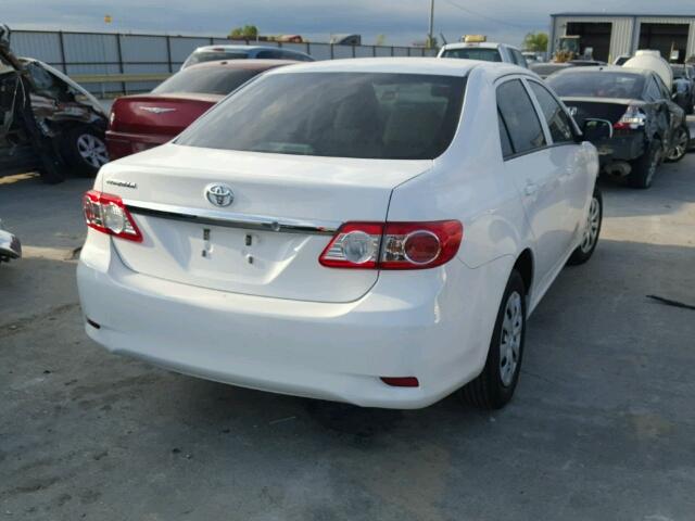 5YFBU4EE7CP009703 - 2012 TOYOTA COROLLA BA WHITE photo 4