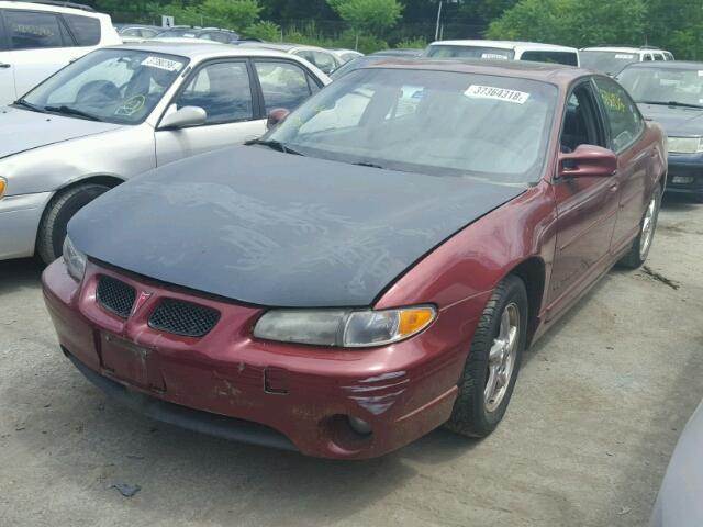 1G2WP52K33F100911 - 2003 PONTIAC GRAND PRIX MAROON photo 2