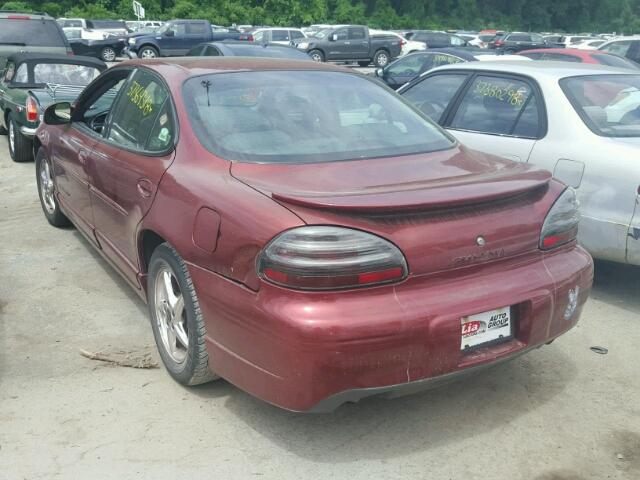 1G2WP52K33F100911 - 2003 PONTIAC GRAND PRIX MAROON photo 3