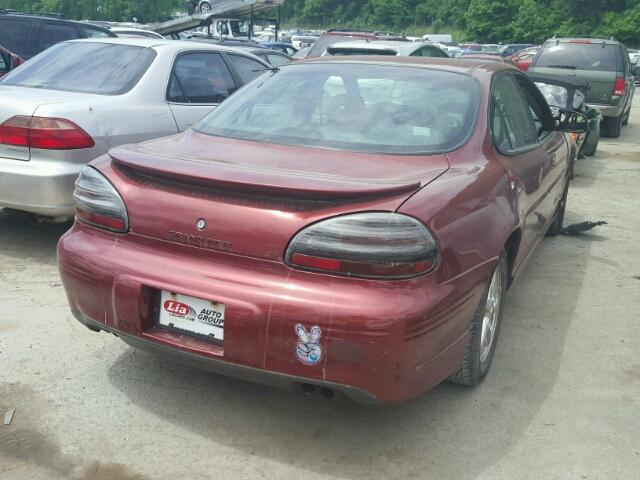1G2WP52K33F100911 - 2003 PONTIAC GRAND PRIX MAROON photo 4