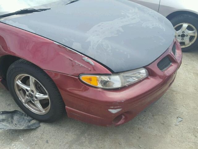 1G2WP52K33F100911 - 2003 PONTIAC GRAND PRIX MAROON photo 9