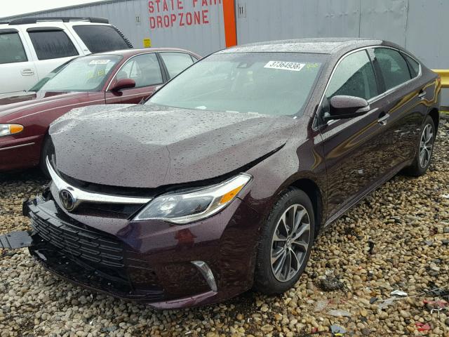 4T1BK1EB8JU284065 - 2018 TOYOTA AVALON XLE BURGUNDY photo 2