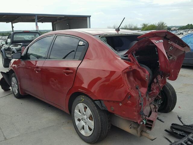 3N1AB6AP0BL639274 - 2011 NISSAN SENTRA MAROON photo 3