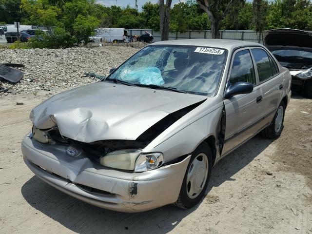 1Y1SK52812Z409668 - 2002 CHEVROLET GEO PRIZM 金色 照片 2
