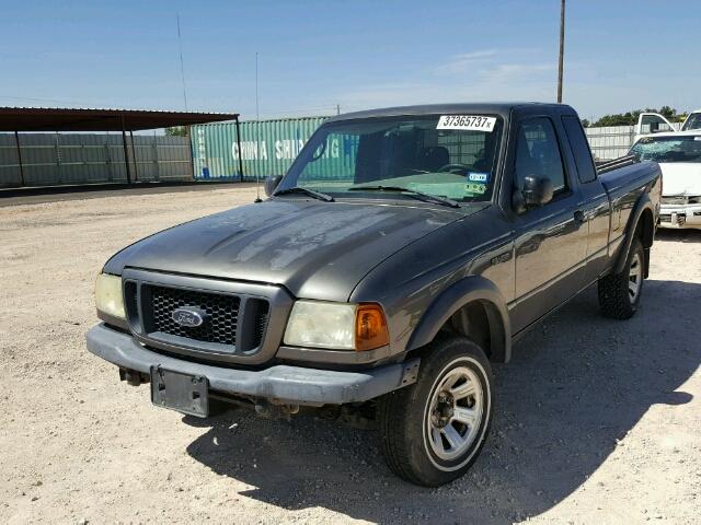 1FTYR14U74PA79563 - 2004 FORD RANGER GRAY photo 2