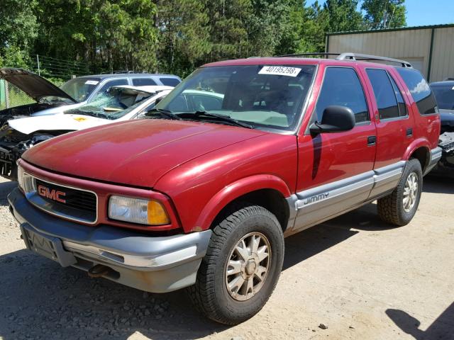 1GKDT13W5V2513131 - 1997 GMC JIMMY MAROON photo 2