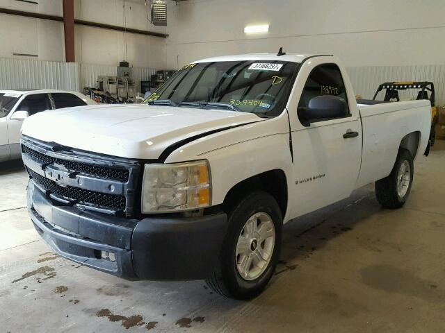 1GCEC14C38Z329404 - 2008 CHEVROLET SILVERADO WHITE photo 2