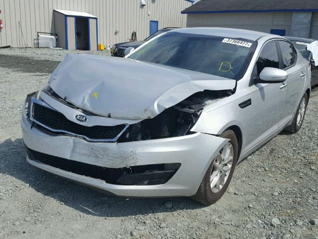 5XXGM4A71DG203828 - 2013 KIA OPTIMA SILVER photo 2