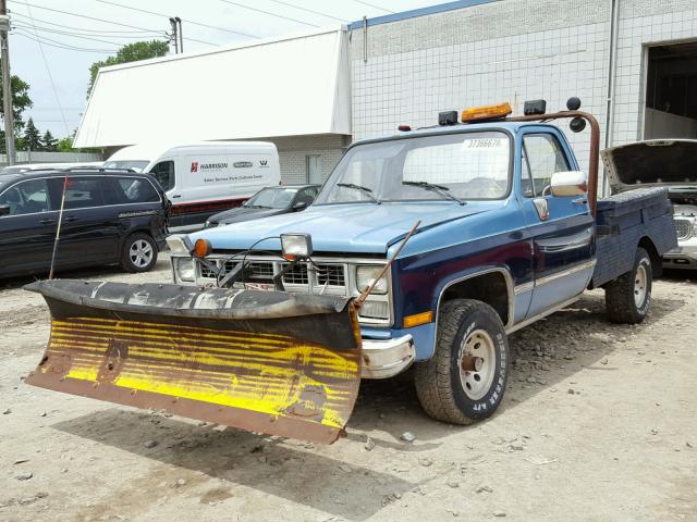 1GTEK14H6FJ508031 - 1985 GMC K1500 BLUE photo 2