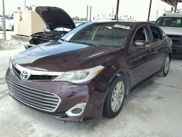 4T1BK1EB3FU165816 - 2015 TOYOTA AVALON XLE BURGUNDY photo 2