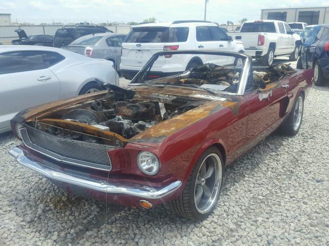 6F08T390846 - 1966 FORD MUSTANG CV RED photo 2