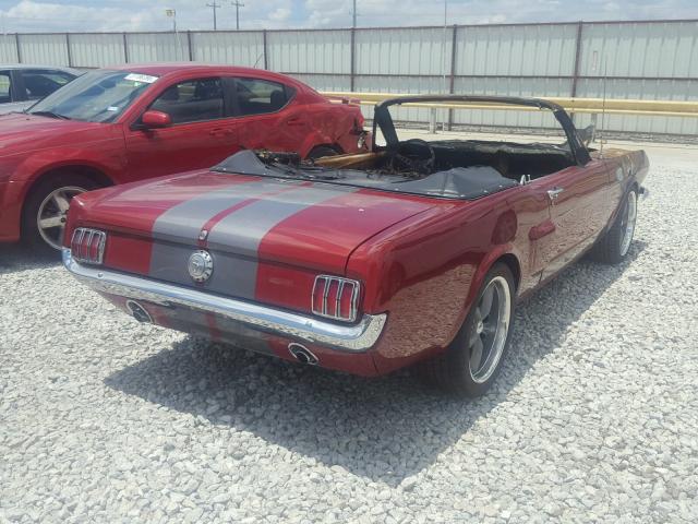 6F08T390846 - 1966 FORD MUSTANG CV RED photo 4