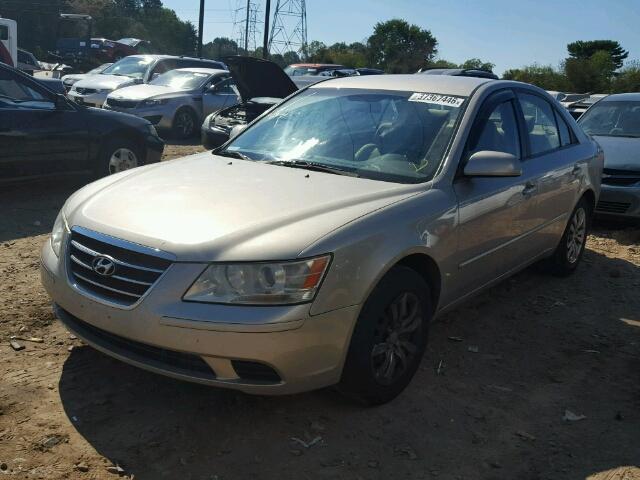 5NPET46C59H540143 - 2009 HYUNDAI SONATA GLS TAN photo 2