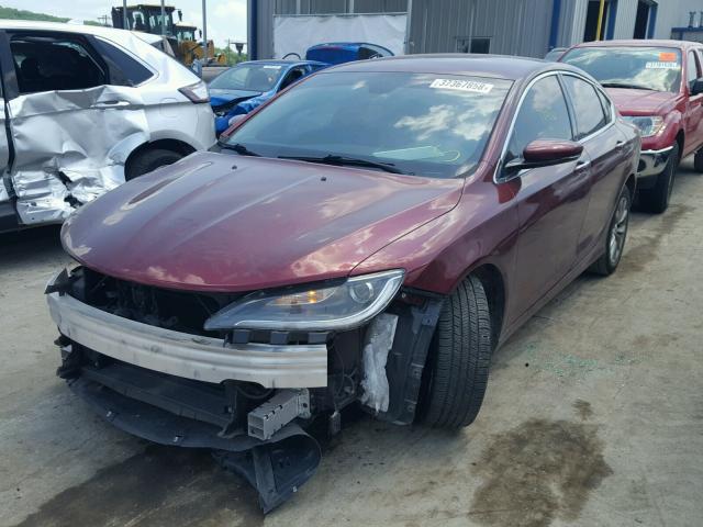 1C3CCCCB2FN608055 - 2015 CHRYSLER 200 C RED photo 2