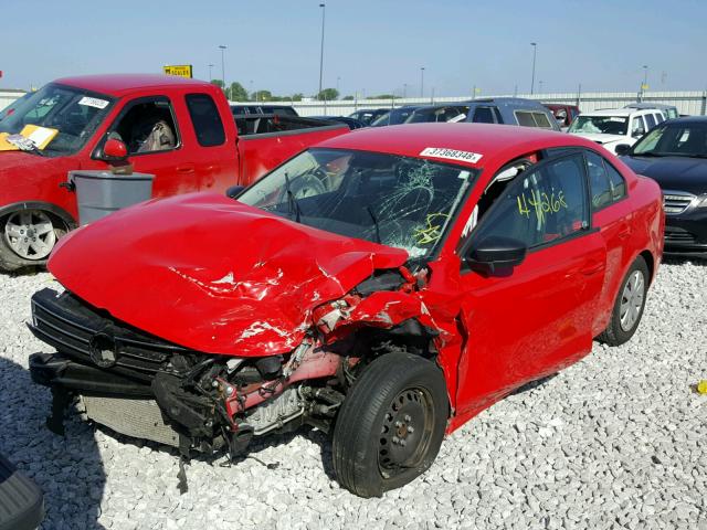 3VW2K7AJ5FM338869 - 2015 VOLKSWAGEN JETTA BASE 红色 照片 2