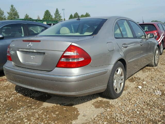 WDBUF56J76A805878 - 2006 MERCEDES-BENZ E350 GRAY photo 4