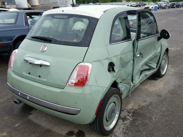 3C3CFFCR2GT170581 - 2016 FIAT 500 LOUNGE GREEN photo 4