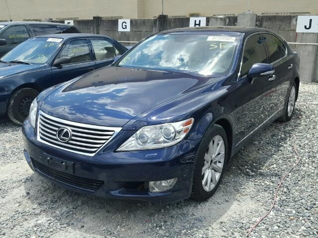 JTHCL5EF7C5012876 - 2012 LEXUS LS 460 BLUE photo 2