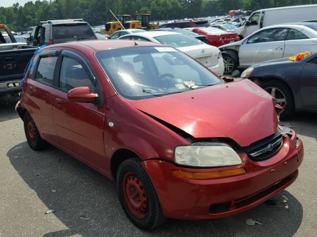 KL1TD66616B669009 - 2006 CHEVROLET AVEO BASE Qırmızı foto 1