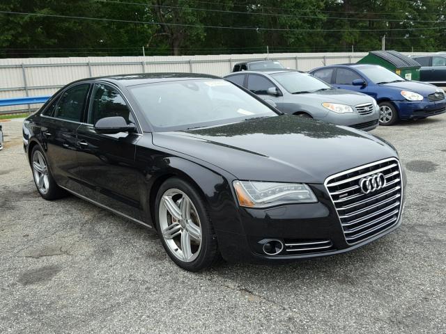 WAUAGAFD3DN001276 - 2013 AUDI A8 QUATTRO BLACK photo 1