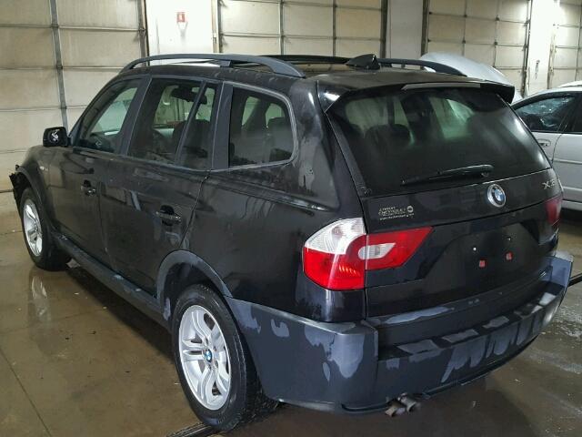 WBXPA934X5WD02355 - 2005 BMW X3 3.0I BLACK photo 3