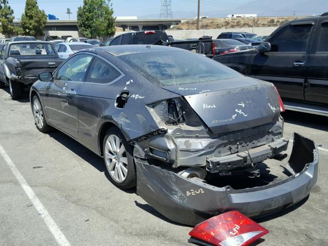 1HGCS2B87AA008924 - 2010 HONDA ACCORD EXL GRAY photo 3