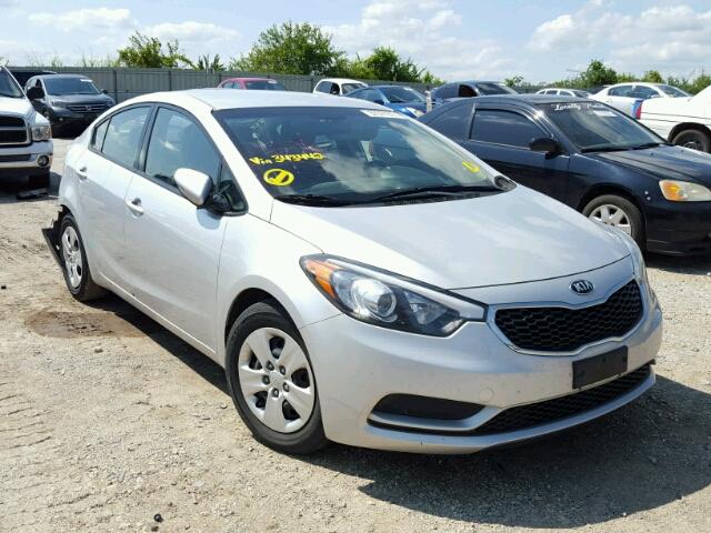 KNAFX4A61F5343442 - 2015 KIA FORTE LX SILVER photo 1