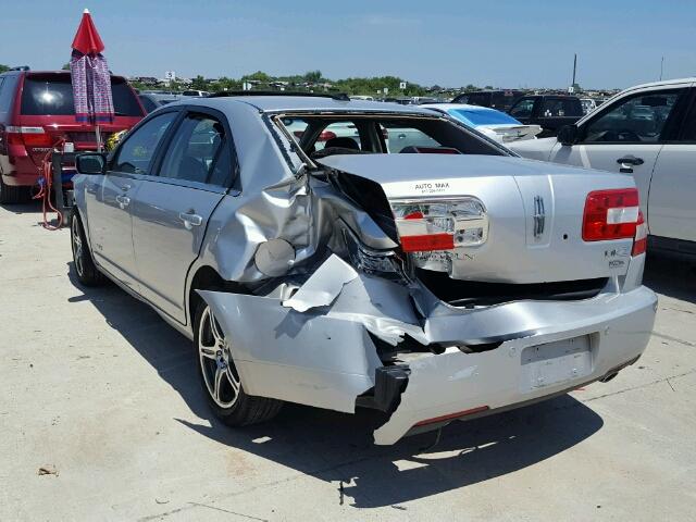 3LNHM28T59R624791 - 2009 LINCOLN MKZ ვერცხლისფერი ფოტო 3